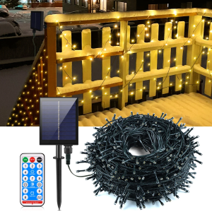 10M LED String Light With Large Capacity Solar Panel 8-Mode Available High Quality Waterproof Outdoor Wall Garden Yard Lawn Deco