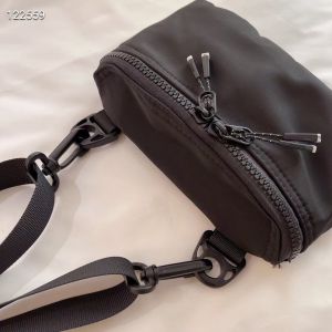 Summer Semi-Circular Saddle Bag Womens Casual All-Match Mobile Phone Bag Crossbody Bag Nylon Cloth Lightweight Wide Shoulder Strap Ins Trendy Bag