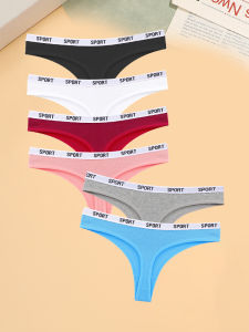 FINETOO 6PCS ผ้าฝ้ายผู้หญิงไม่มีรอยต่อเซ็กซี่กีฬายี่ห้อกางเกงต่ําเอวชุดชั้นในหญิงนุ่ม Tangas ชุดชั้นในสบาย