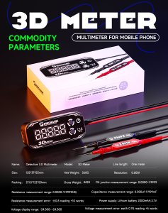 MECHANIC | MECHANIC 3D Meter Digital Multimeter with Triple Display High Precision Measurement Long Battery Life 4 Modes for Repair Tools