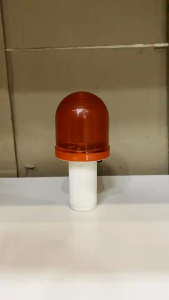 ไฟติดกรวยจราจร LED กระพริบสีแดง ไฟเตือนกรวยจราจร ไฟจราจร ใส่ถ่านทรงโดม เป็นสัญญาณบอกจุด