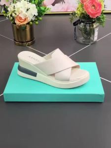 227Hi.Mars Wedges Sandals for Women Shoes on Sale Korean Style Cal Simple with Heels Slip on Slippers