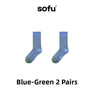 Sweat Absorbent Antibacterial Mid Calf Socks 2 Pairs