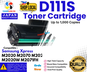MLT D111S Toner Cartridge for use and Compatible with Xpress M2022 M2020 M2021 M2020W M2070 M2071