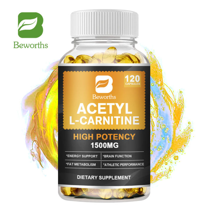BEWORTHS Acetyl L-Carnitine Capsules 1500mg High Potency for Energy &  Memory Support Increase Performance Boost Metabolism Weight Loss Vegan  Capsules 120Pcs Superior Potency 1500 Mg - Lazada