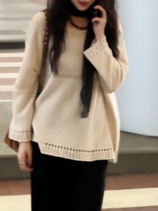 QINGNAER | Plus Size Soft Gentle Korean Style Sweater