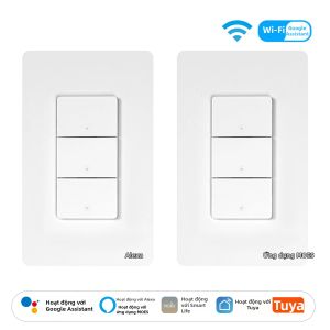 MOES | Công Tắc Tường Thông Minh MOES Tuya Wi-Fi US Cần Dây Trung Tính Tương Thích Với Alexa Và Google Home