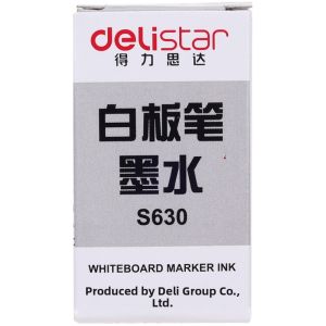 deli | Economical Black Whiteboard Pen Refill Liquid 12ml