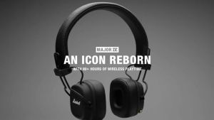 Marshall Major IV/Monitor II Bluetooth Over Ear Headphones Wireless Headphones with Microphone can be continuous 80 hours subwoofer