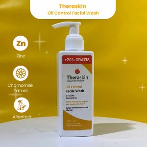 Theraskin BPOM Oil Control Facial Wash 240ml - Sabun Wajah dengan Chamomilla Extract dan Allantoin