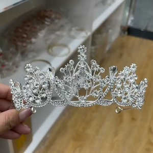 VitaStoree Mahkota Akasia Diamond Wedding Bridal Tiara Aksesoris Rambut