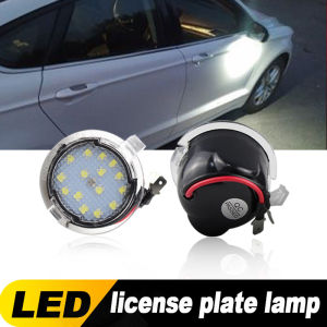 2PCS Side Mirror Puddle Lights White LED Under Mirror Lamp Assembly For Ford F150 Explorer Expedition Flex Edge Fusion Taurus