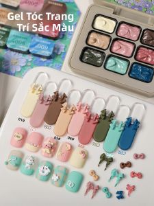 Bộ Sơn Móng Tay Dạng Gel Bán Đặc 9 Màu Độ Bám Màu Cao Dùng Cho Làm Móng Tại Nhà Và Tiệm Sử Dụng Được Quanh Năm Mỗi Màu 2.5g