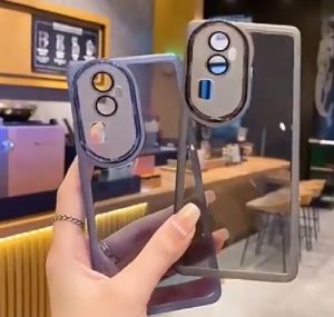 VivoY04 Case for Vivo Y04 Y18 Y03 Y18s Y18e 4G Soft TPU Shockproof Phone Casing Silicone Flexible Plating Transparent Clear Acrylic Camera Lens Protect Back Cover