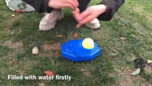 Set tenis untuk latihan olahraga tenis (dengan tali elastis dari bahan karet) pelatih tenis berwarna biru