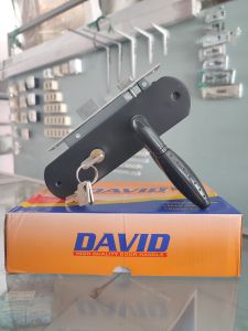 KUNCI PINTU RUMAH SEDANG SET 20 CM / HANDLE HITAM MINIMALIS