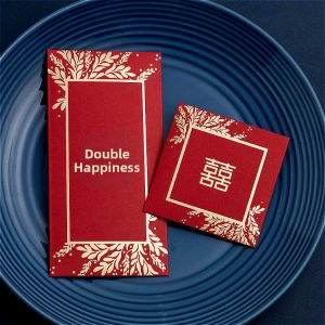 New Creative Personalized Large And Small Hard Paper Red Envelope Bags Wedding Ceremony Chinese Style Gold Stamping Small Size