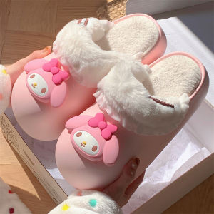 Dép Bông Cá Bướm Dễ Thương Cho Nữ Dép Bông Có Thể Tháo Rời Mùa Đông Dép Bướm Han Dun Chống Thấm Nước Dép Bướm Mùa Đông Cho Bà Bầu