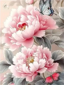 Huacan 5d Diamond Painting Art Pink Rose Flowers New Collection Mosaic Picture Diamond Embroidery Sale Wall Decor
