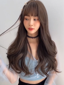 [TẶNG LƯỚI] Tổng hợp Tóc giả nữ cả đầu dài 65cm nhuộm màu thời trang