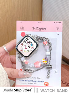 Oppo Watch4 Pro3 Se Compatible Smart Watch Band Sport Bracelet Womens Style Cat Bead String 46mm/41mm Metal Strap Accessories