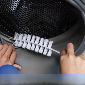 Long Handle Washer Brush Household Cleaning Tool for Washing Machine Inner Tub Gap Cleaning Bathroom Use Brush No Brand Registered