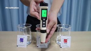 เครื่อง TDS 5-in-1 มัลติพารามิเตอร์ ตัวทดสอบ PH/EC (การนำไฟฟ้า) และความเค็ม สวนการเคลื่อนไหว ราคาประหยัด