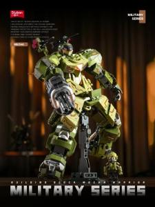 598Pcs DIY Robot Model Building Blocks Main Battle Maneuver Design Educational Toy for Children Armed Support Future Wars Theme
