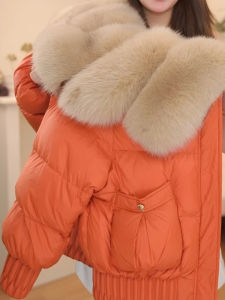Shalldoer | Fashionable Short Faux Fur Collar Coat for Women Winter Loose Thick Cotton Coat