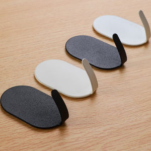 Wall Adhesive Towel Hooks Heavy Duty Stick on Wall Hooks Hanging Clothes Hats Bathroom Kitchen Stainless Steel Hanger Hook