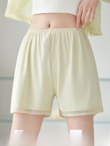 Miiow | Ice Silk Safety Shorts Women Loose Comfortable Thin Home Leisure Pants Anti Exposure Non Curling Edge Summer Bottoms