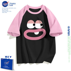 NASA Collaborative Dopaamine Cute Cool Casual Loose Cotton Short Sleeve T-Shirt Womens Summer Fashion Brand He-shule