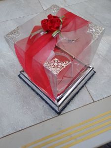 Tempat Mahar Perhiasan Pernikahan (Cincin Bludru)