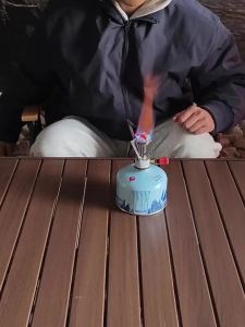 BRS | BRS-1 Outdoor Camping Gas Stove Portable Mini Camp Cooking Burner Foldable High Power Gas Cooker with Piezo for Hiking Picnic