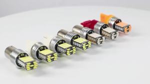 2 Bóng Đèn LED Xi Nhan Ô Tô 1156 1157 BA15S BAY15D P21W P21/5W PY21W BAU15S T20 T25 7440 W21/5W 7443 Đèn Chạy Ban Ngày Đèn Lùi 12V 4W