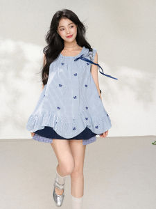 KEIKO | Elegant Slimming Sleeveless Gingham Shirt