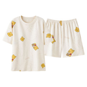 Bộ đồ ngủ nữ MiiOW vải cotton tay dài quần dài - mùa xuân thu