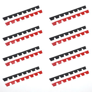 8PCS Car Front Bumper Lips Protector Sticker DIY Car Exterior Accessories Soft Rubber Universal Front Bumper Decorative Sticker