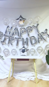 Happy birthday Balloon Decoration Value Pack 16 Inch Happy Birthday Letter Banner for Birthday Party Celebration