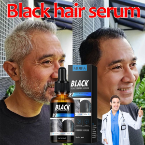 Hair serum for gray hair turn black 30ml anti white hair white hair treatment 白发变黑发