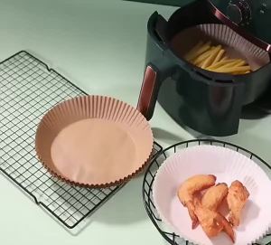 Air Fryer 50/100PCS Bakeware Disposable Paper Tray Non-Stick Mat Oil-proof Liner Non-Stick Mat for Kitchen Oven Baking Paper