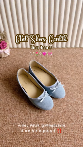 Sepatu Kerja Main Wanita Flatshoes Jeans dan Mocca
