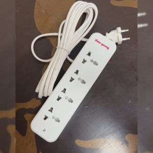 Ổ cắm điện đa năng Điện Quang ĐQ ESK02 143L5 (4 lỗ 3 chấu dây 5 mét) công suất 2500w tự ngắt khi quá tải BH 12 tháng