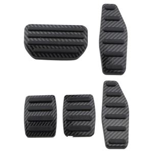 Vỏ Bọc Bàn Đạp Xe Hơi Bằng Sợi Carbon Màu Đen Dành Cho Suzuki Jimny JB74 JB64 2019-2022 Làm Từ Thép Không Gỉ Và Cao Su Bảo Vệ Bàn Đạp Ga Và Phanh.