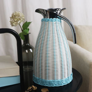 Rattan Woven Stainless Steel Thermal Pitcher 2L