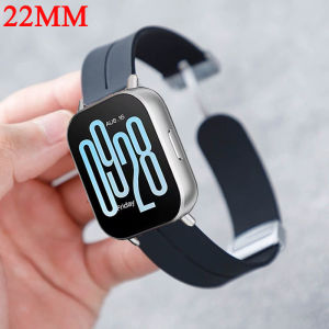 22mm Silicone Band For Xiaomi Redmi Watch 5 Active/5 Lite Magnetic Bracelet for Redmi Watch 3 Active/3 Lite Wristband Correa