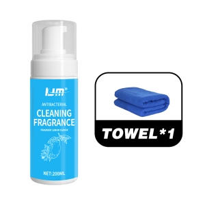 KJM 200ML Car Interior Cleaning Foam Multi-Purpose Antibacterial Foam Cleaner for Car Seat Dashboard Steering Wheel Cleaning