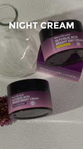 VIBRANT GLAMOUR Glycolic Acid Day Cream SPF20 + Renewal Exfoliating Night Cream Fades Dark Spots UV Sunscreen Brightens Skin Tone Anti-Aging Fine Lines Repair Skin Care