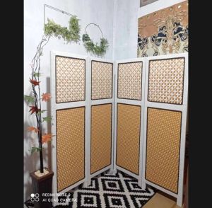 Sketsel pembatas Ruangan Rotan minimalis partisi penyekat Ruangan Seket Ruangan Rotan murah