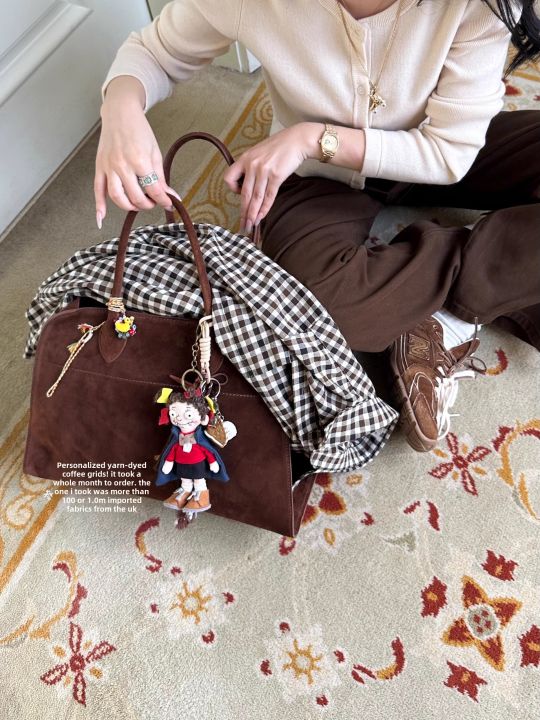 Original Popchee Coffee Autumn 5 Tone Mix Matched Long Sleeve Casual Cotton Shirt Layering Partner Atmosphere Tool